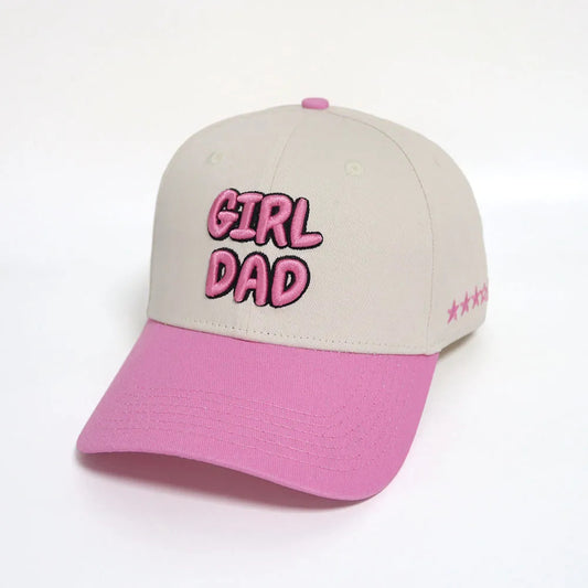 Vibrant Pink Girl Dad Hat